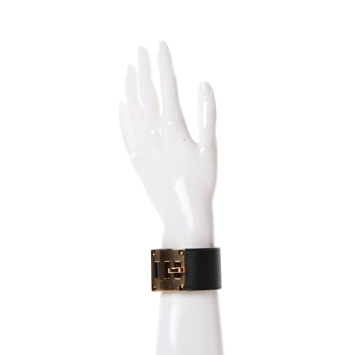 Epsom Kelly Dog Bracelet Black