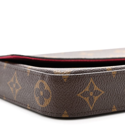 Louis Vuitton Monogram Pochette Felicie Chain Wallet Fuchsia 12 of 13