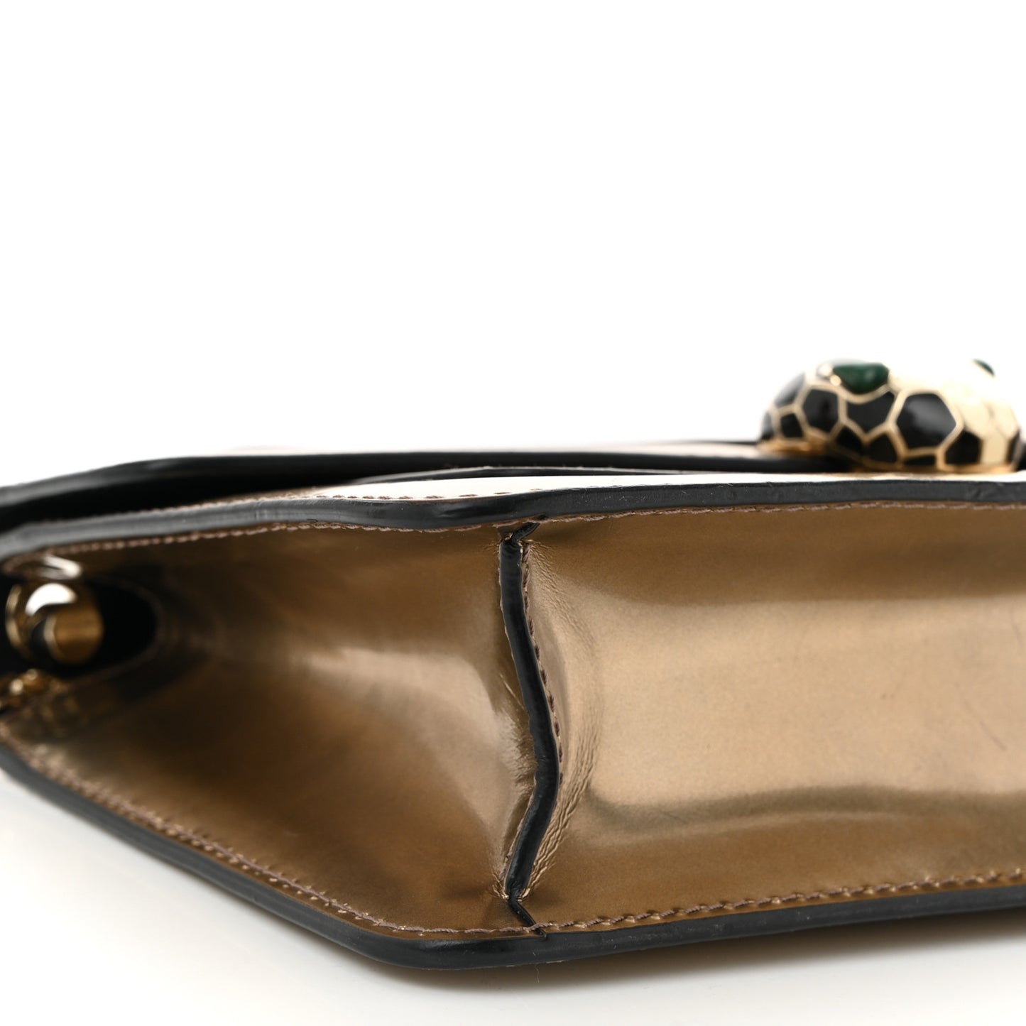 Metallic Serpenti Forever Small Shoulder Bag Bronze