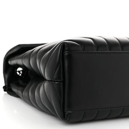 Saint Laurent Calfskin Y Quilted Monogram Medium Loulou Chain Satchel Black 9 of 10