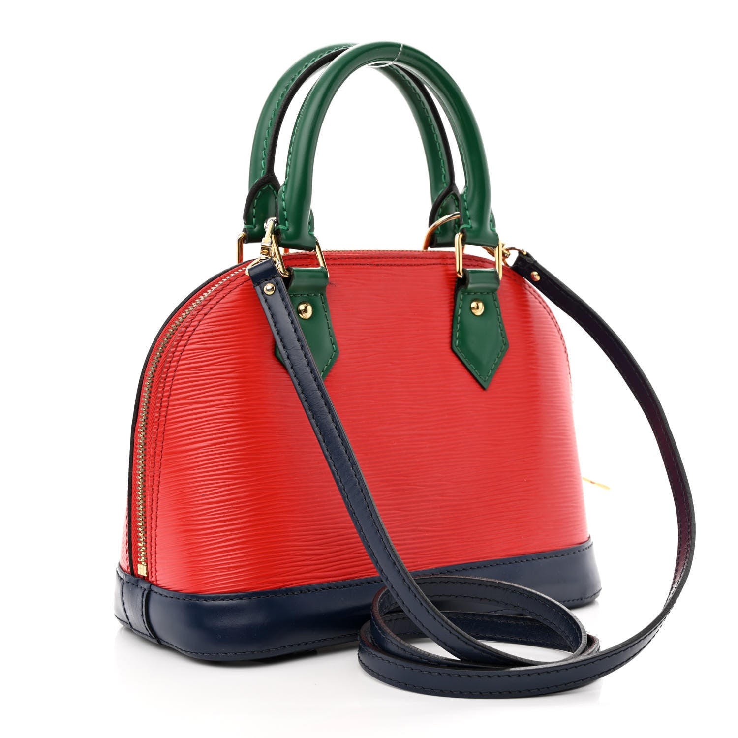 Louis Vuitton Epi Tri-Color Alma BB Castillan Red Toledo Borneo 3 of 14