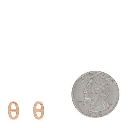 Hermes 18K Rose Gold TPM Farandole Stud Earrings 2 of 4