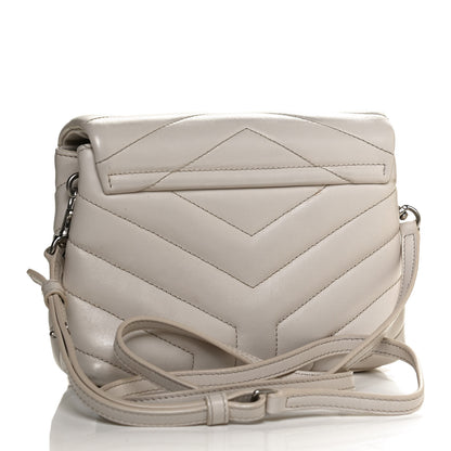 Saint Laurent Calfskin Y Quilted Monogram Toy Loulou Satchel Granite 3 of 11