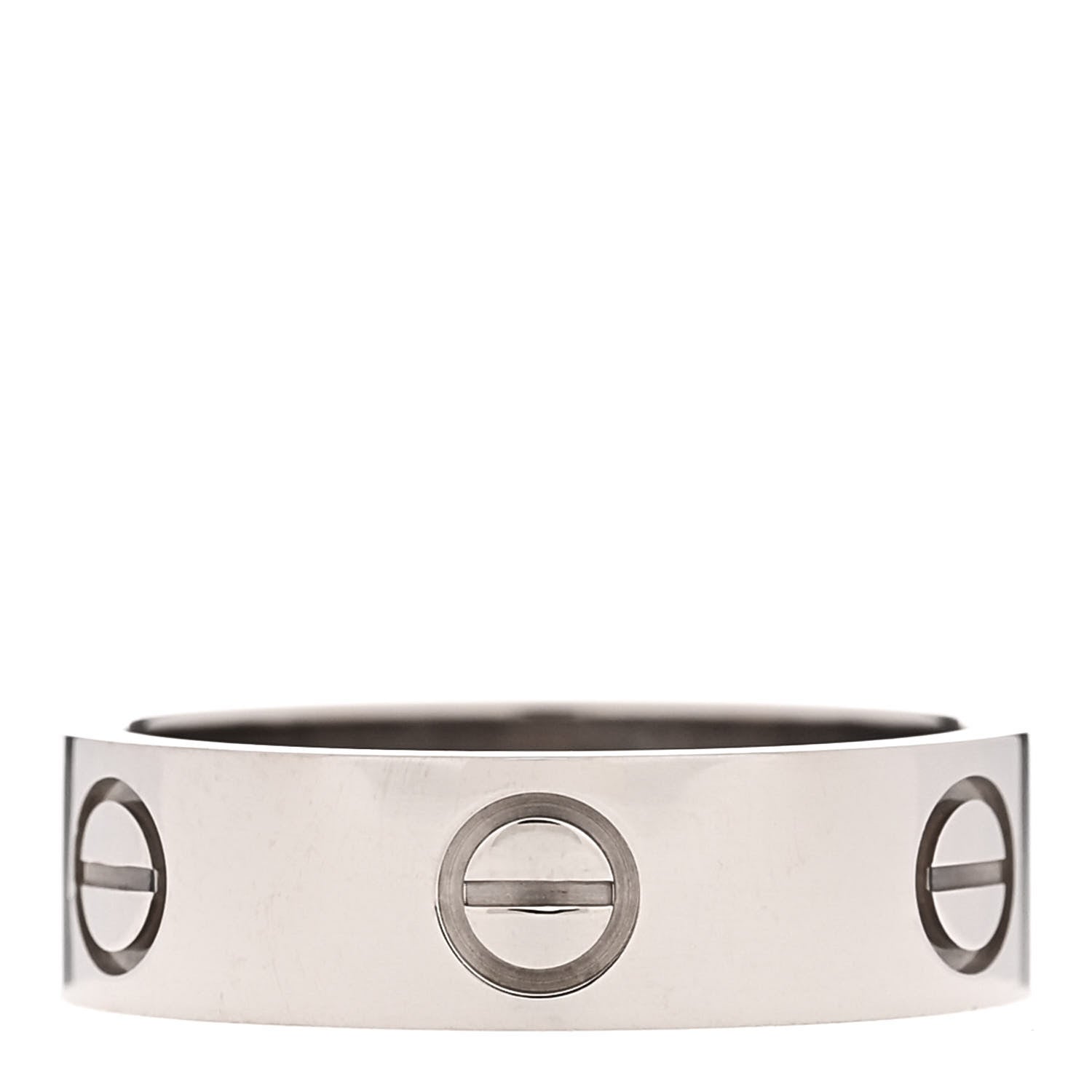 Cartier 18K White Gold 5.5mm LOVE Ring 54 7 1 of 4