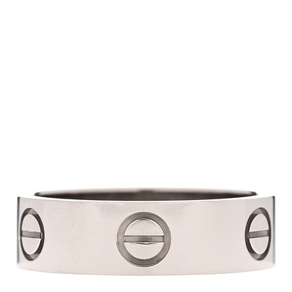 Cartier 18K White Gold 5.5mm LOVE Ring 54 7 1 of 4