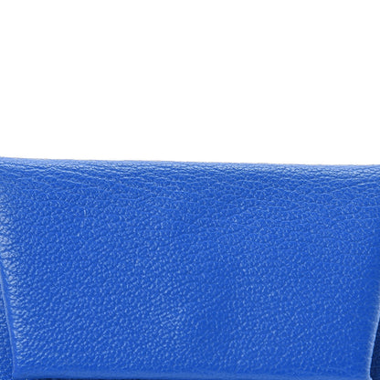 Hermes Chevre Mysore Bastia Coin Purse Bleu Hydra 9 of 9