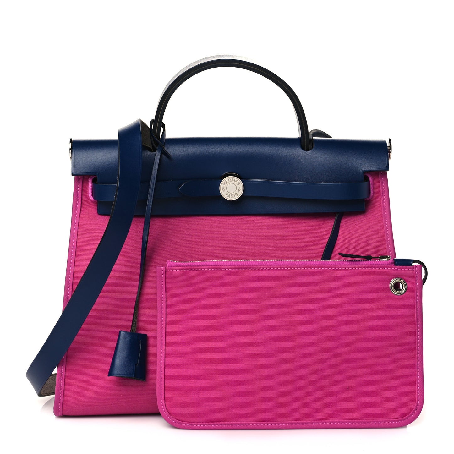 Vache Hunter Toile Herbag Zip 31 PM Magnolia Bleu Saphir