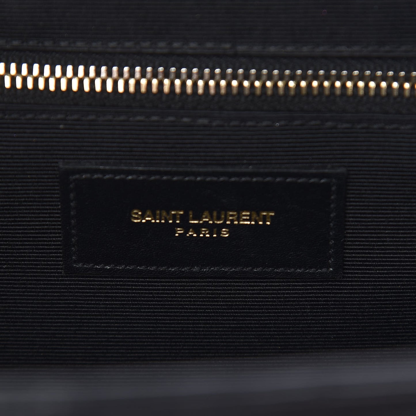 Smooth Calfskin Matelasse Chevron Large Monogram Satchel Black