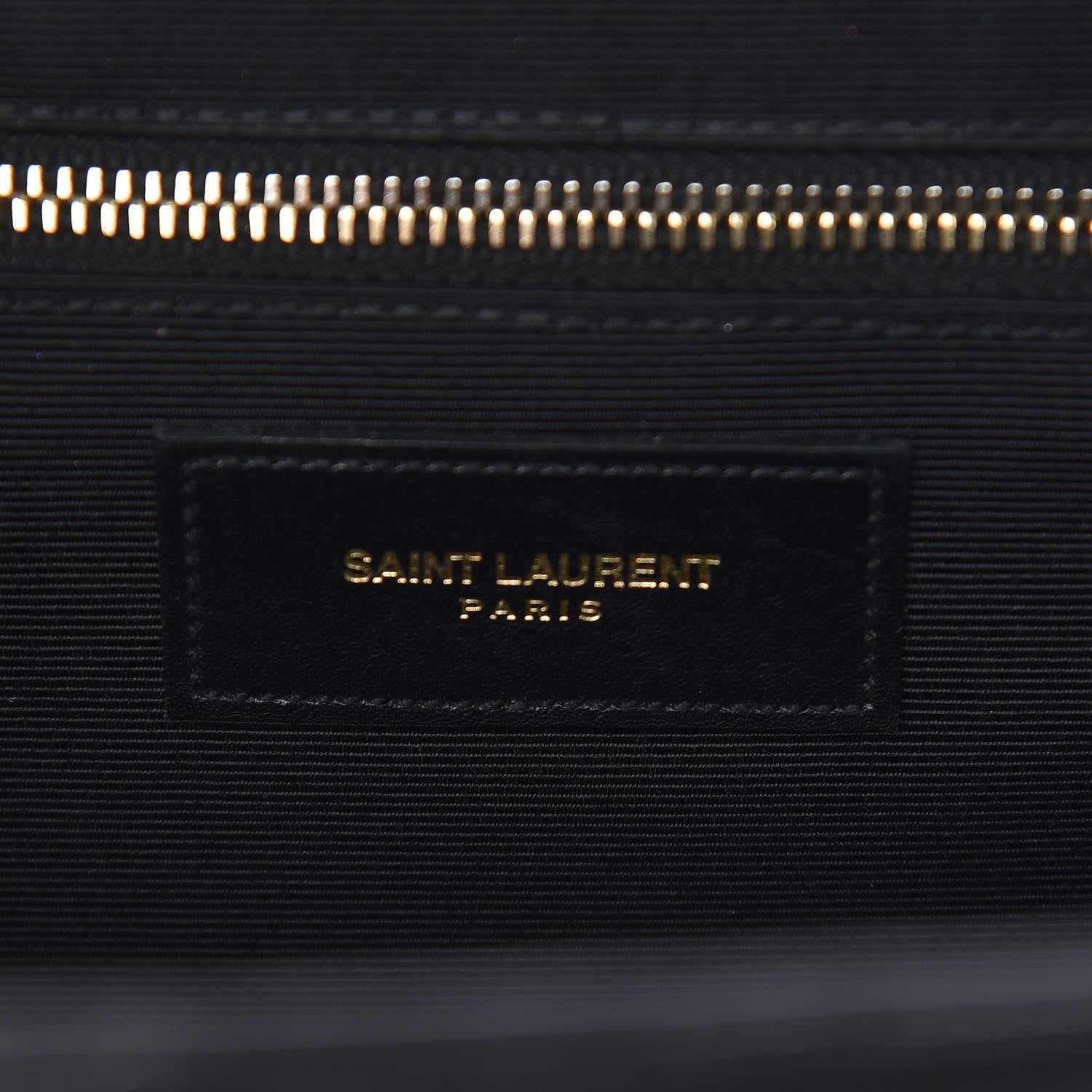 Saint Laurent Smooth Calfskin Matelasse Chevron Large Monogram Satchel Black 6 of 23