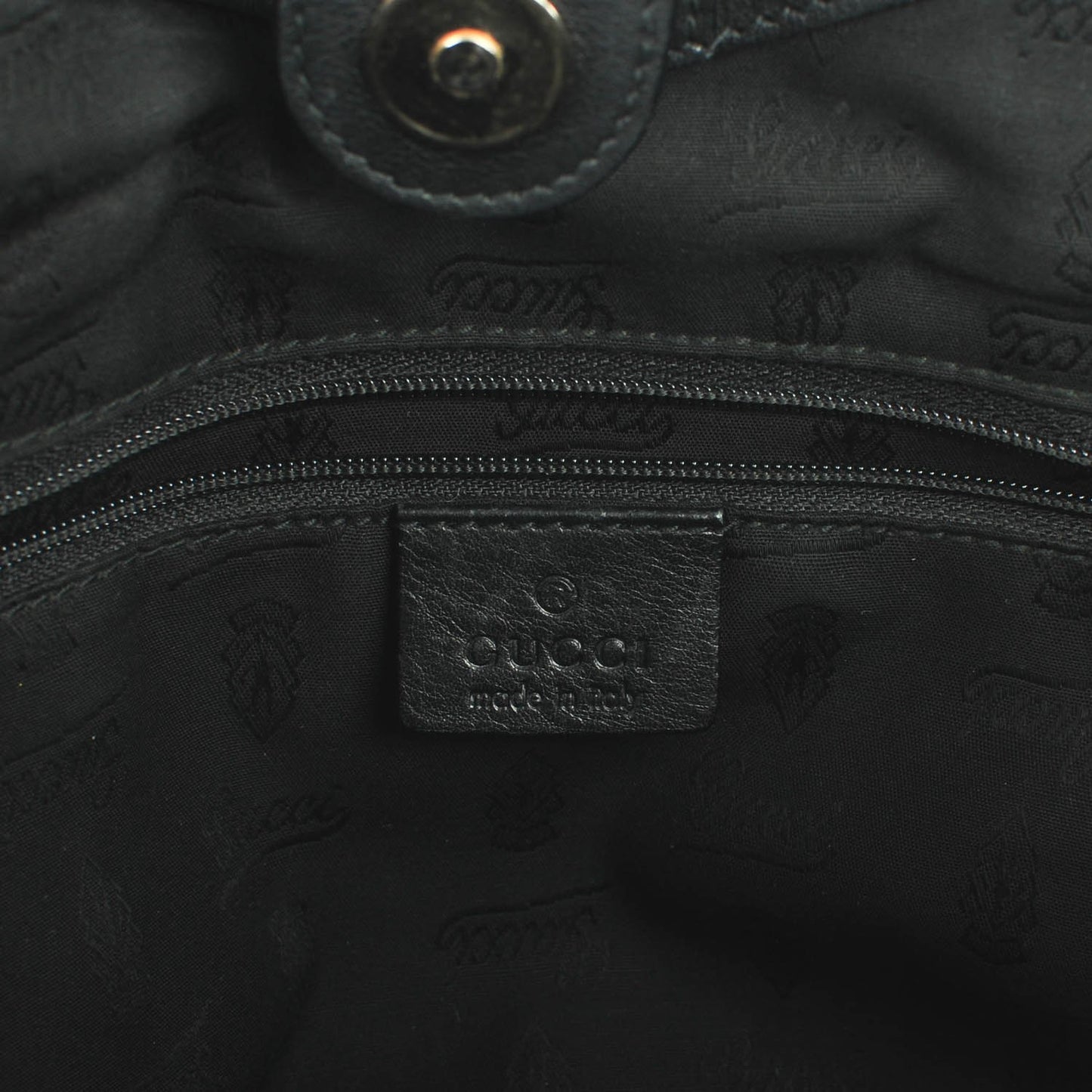 Guccissima Medium Sukey Tote Black