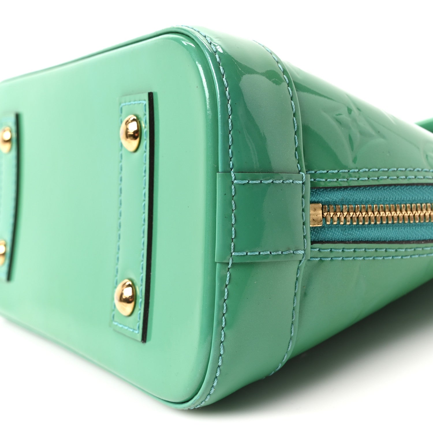 Louis Vuitton Vernis Alma BB Blue Lagon 9 of 9