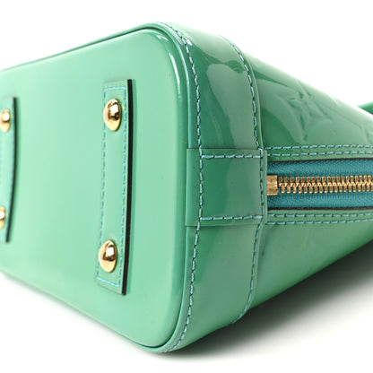 Louis Vuitton Vernis Alma BB Blue Lagon 9 of 9