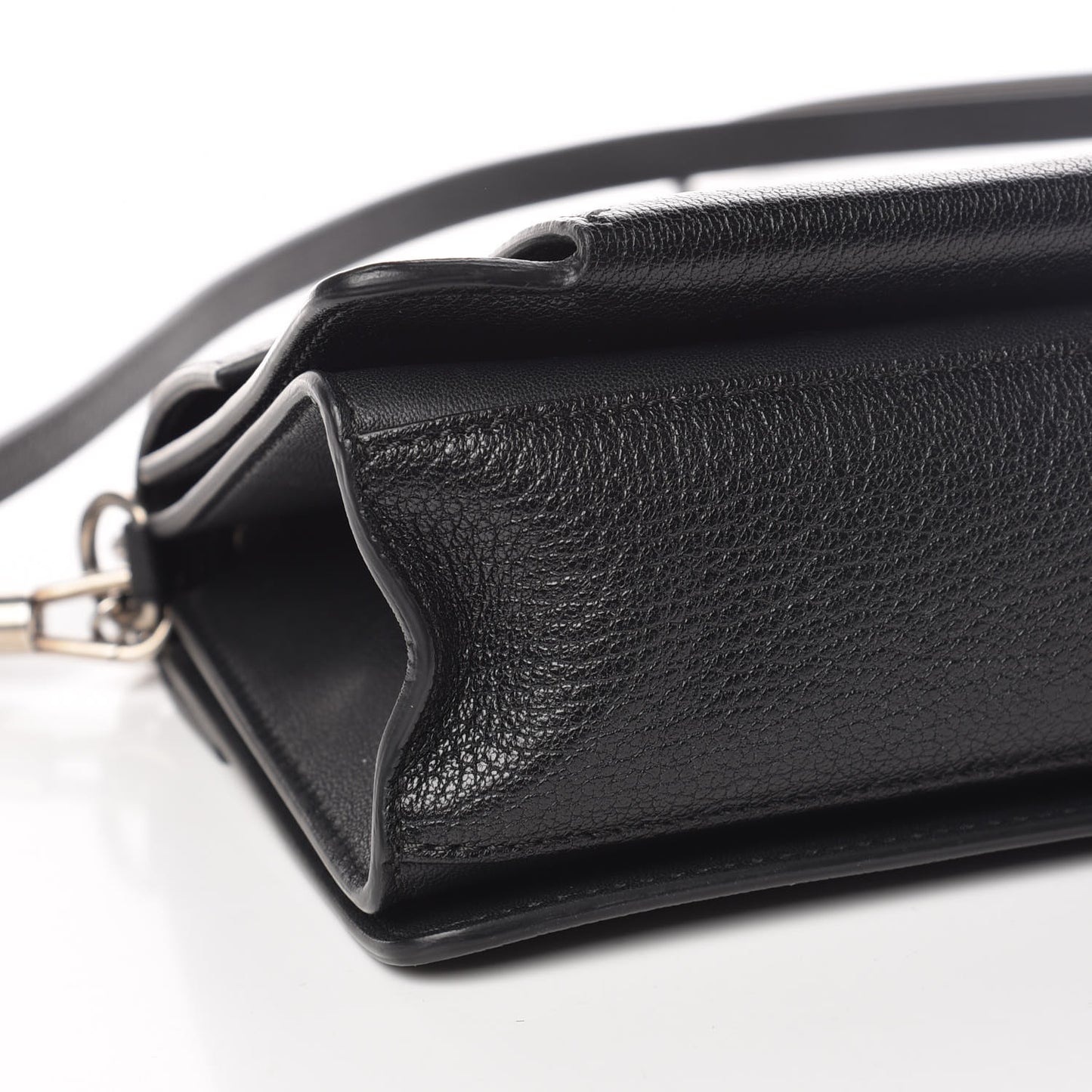 Goatskin Small GV3 Shoulder Bag Black