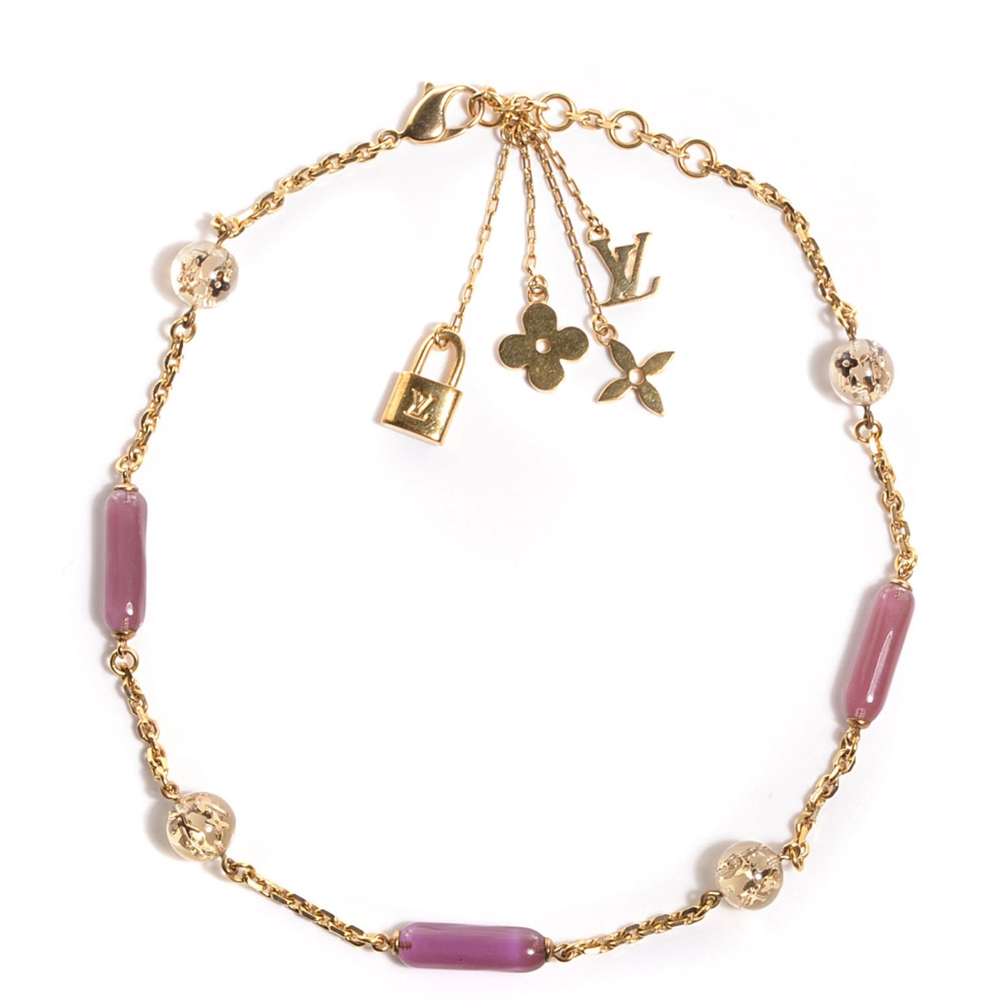 Inclusion Chain Necklace Gold