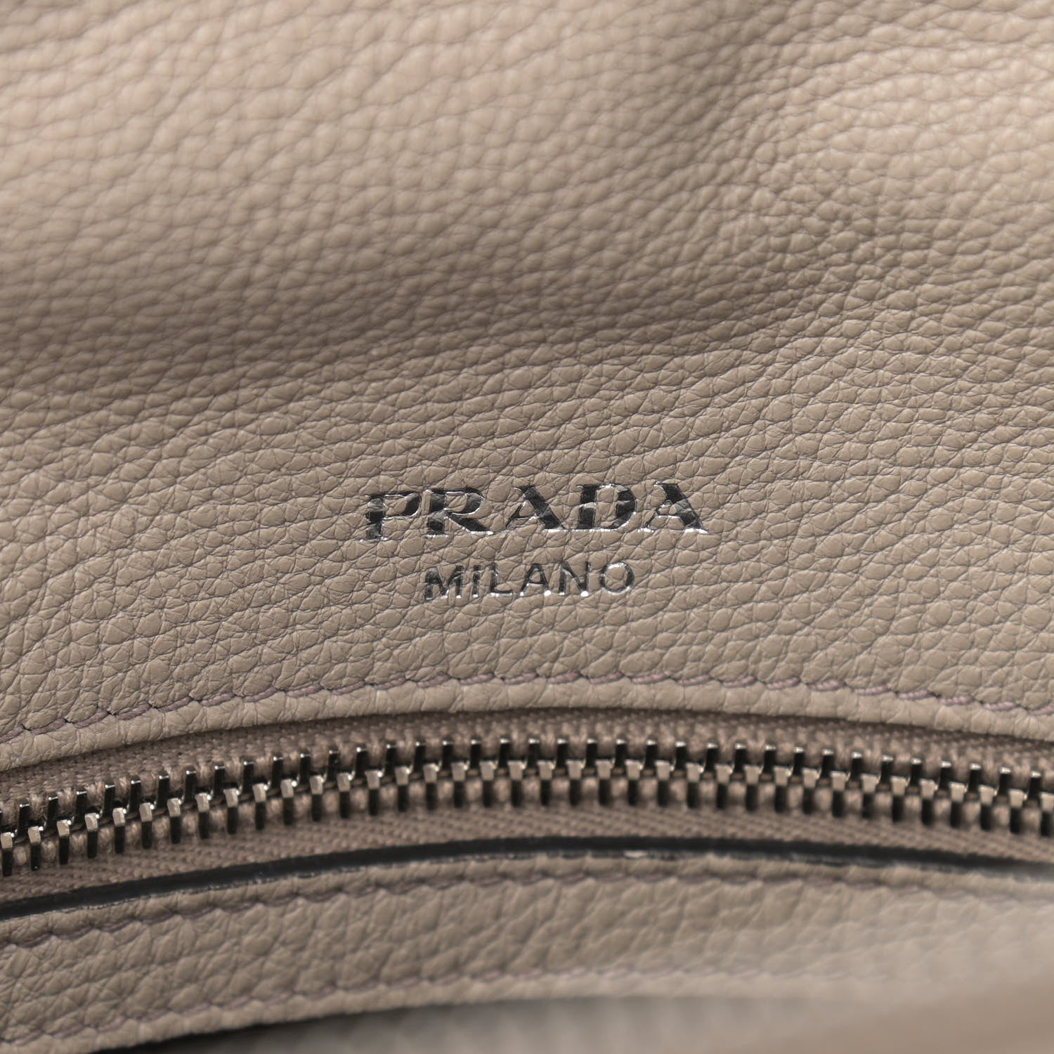 Prada Vitello Daino Shoulder Bag Pomice 6 of 10