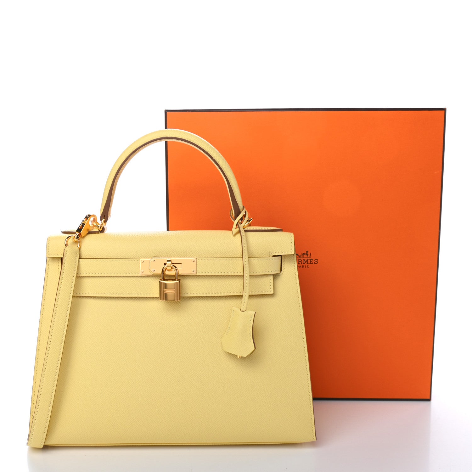 Hermes Epsom Kelly Sellier 28 Jaune Poussin 11 of 11