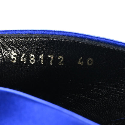 Balenciaga Satin Pointed Toe Knife 40mm Mules 40 Blue 6 of 8