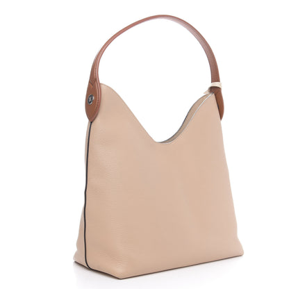 Louis Vuitton Calfskin Lockme Hobo Beige 3 of 15