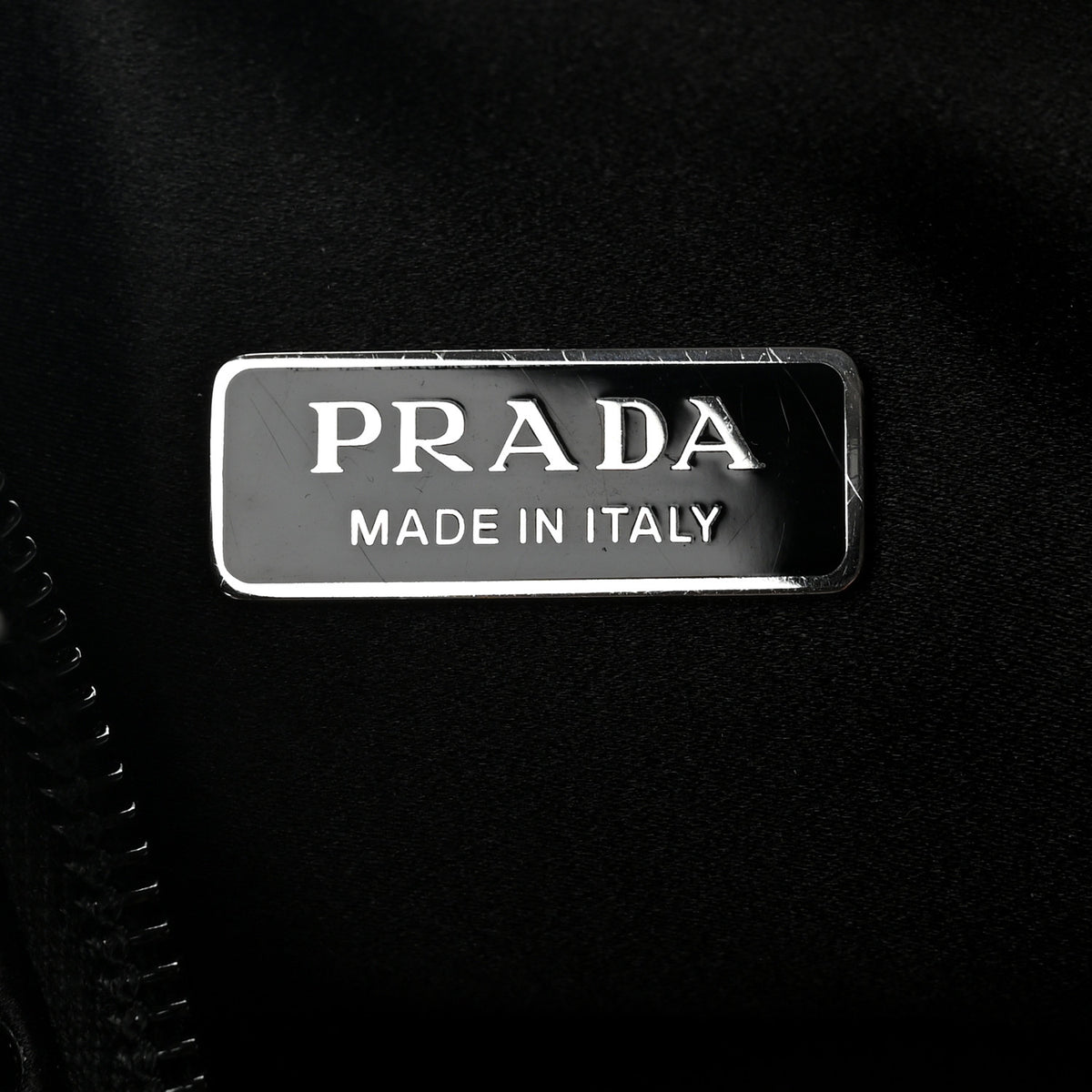 Prada Satin Crystal Mini Re-Edition 2000 Bag Black 6 of 11