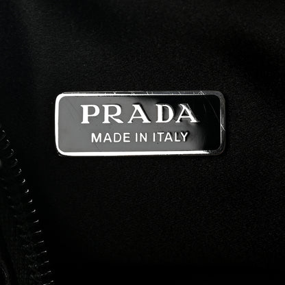 Prada Satin Crystal Mini Re-Edition 2000 Bag Black 6 of 11
