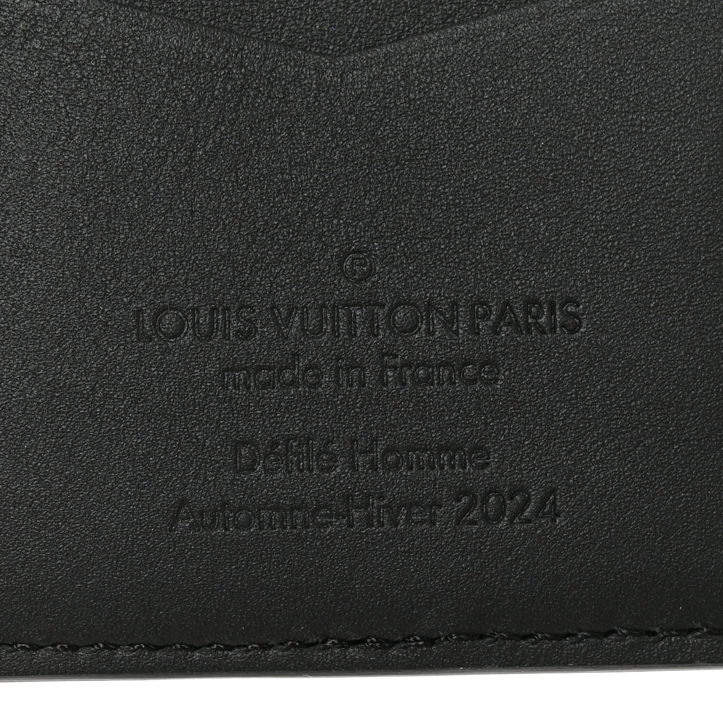 Brushed Monogram Pocket Organizer Black White
