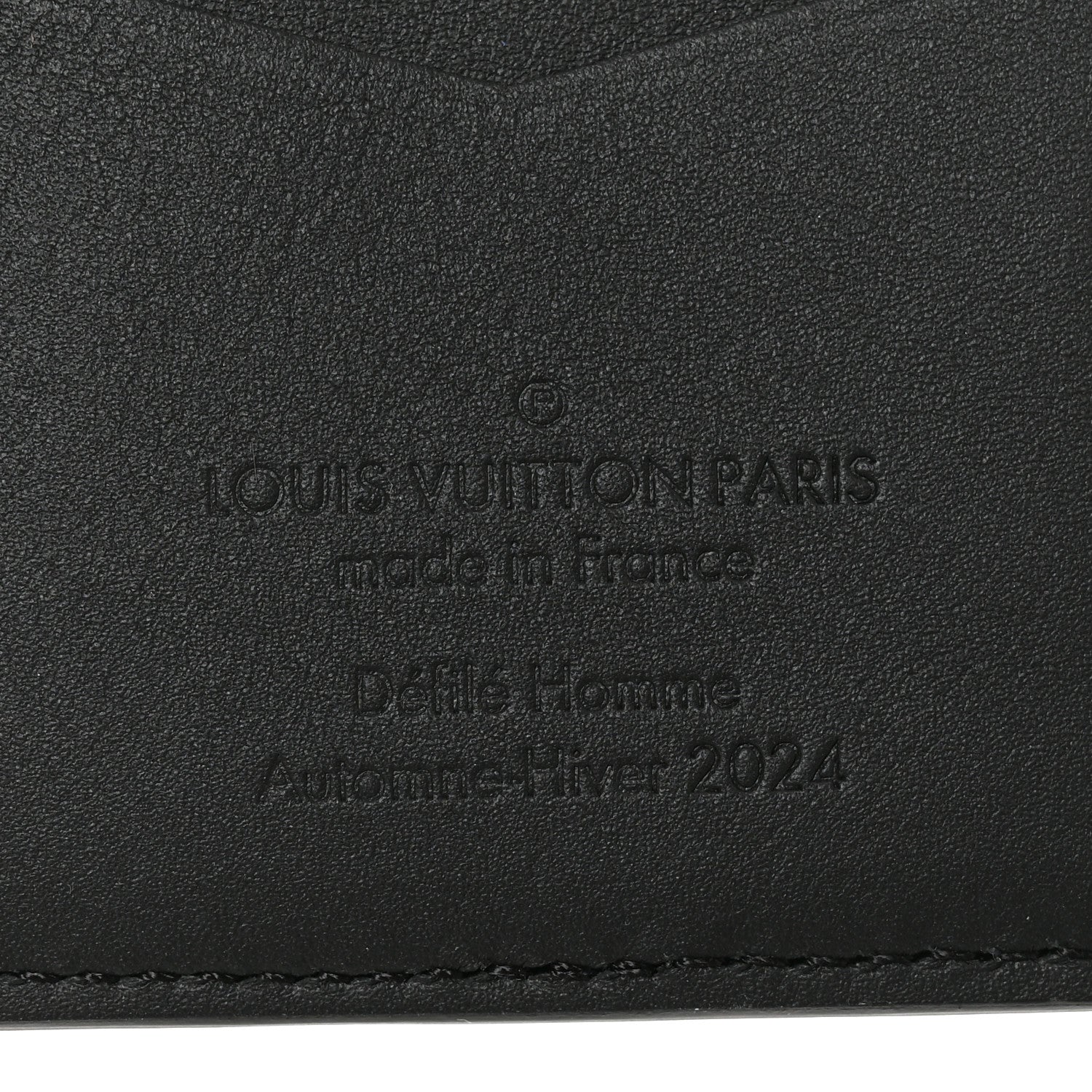 Louis Vuitton Brushed Monogram Pocket Organizer Black White 6 of 7