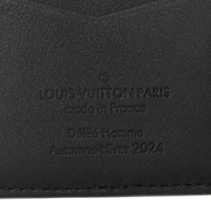 Louis Vuitton Brushed Monogram Pocket Organizer Black White 6 of 7