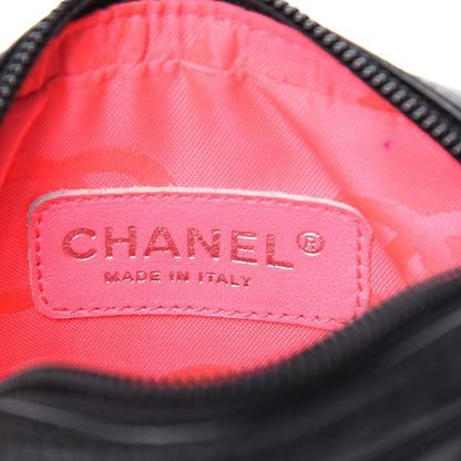Chanel Calfskin Quilted Small Cambon Messenger Black White 5 of 12