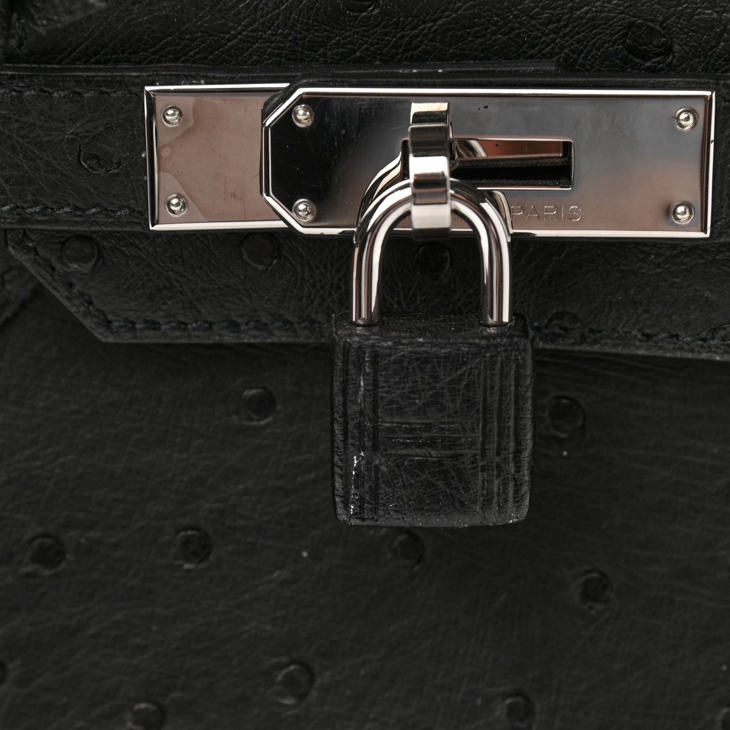 Hermes Ostrich Birkin 30 Black 35 of 41