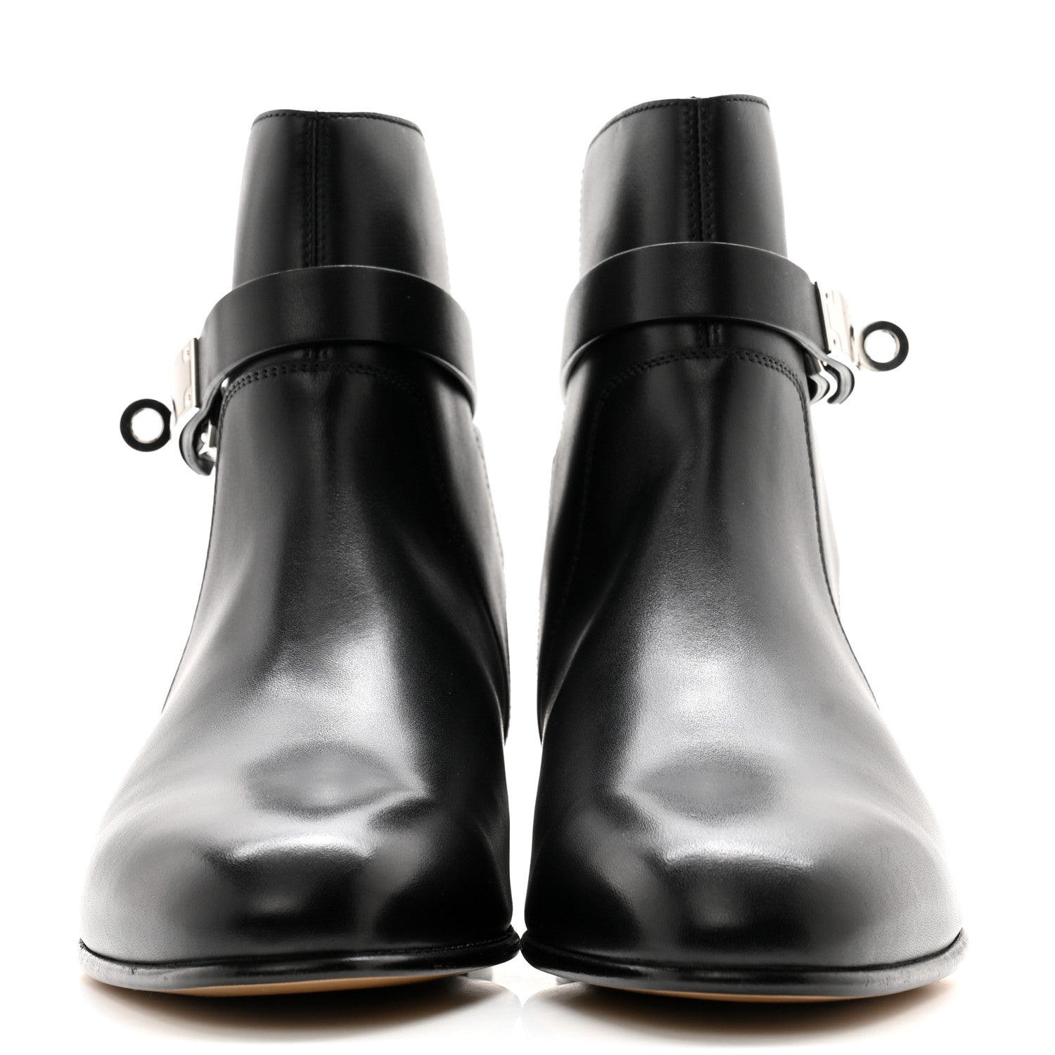 Hermes Calfskin Neo Ankle Boots 35.5 Black 2 of 10