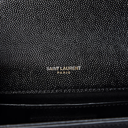 Saint Laurent Grain De Poudre Small Monogram Kate Satchel Black 5 of 9