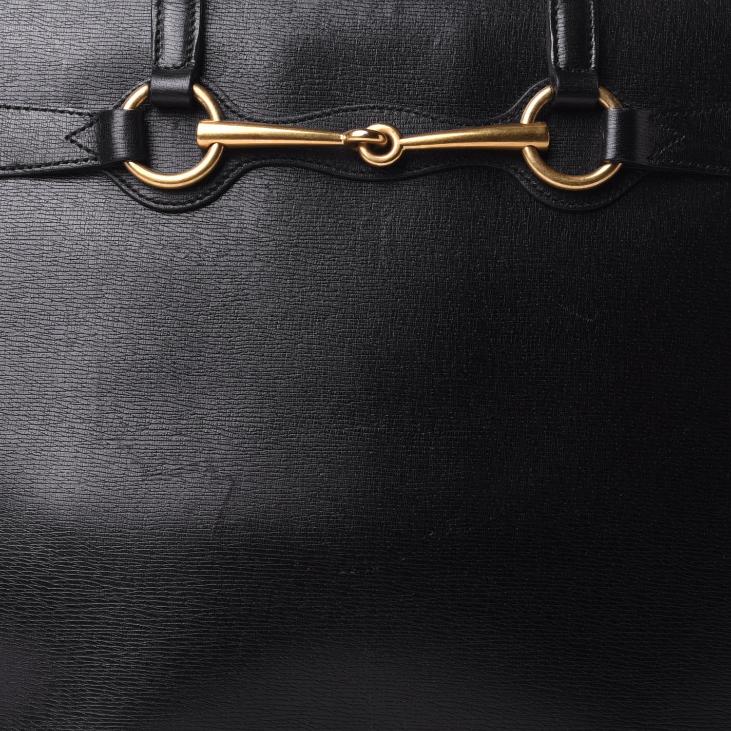 Gucci Textured Calfskin Large Bright Bit Tote Black 7 of 10