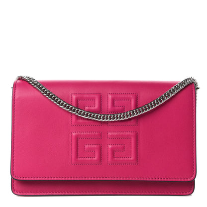 Givenchy Lambskin Emblem Chain Wallet Cyclamen 1 of 10