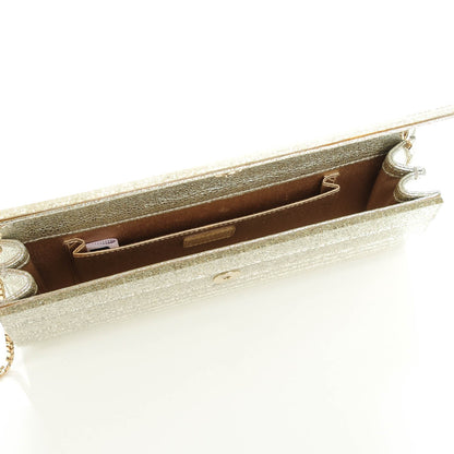 Jimmy Choo Acrylic Glitter Sweetie Clutch Champagne 5 of 7