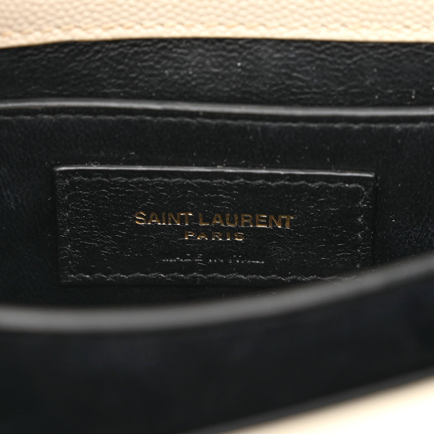 Saint Laurent Grain de Poudre Mini Classic Monogram Cassandra Top Handle Vintage White 8 of 14