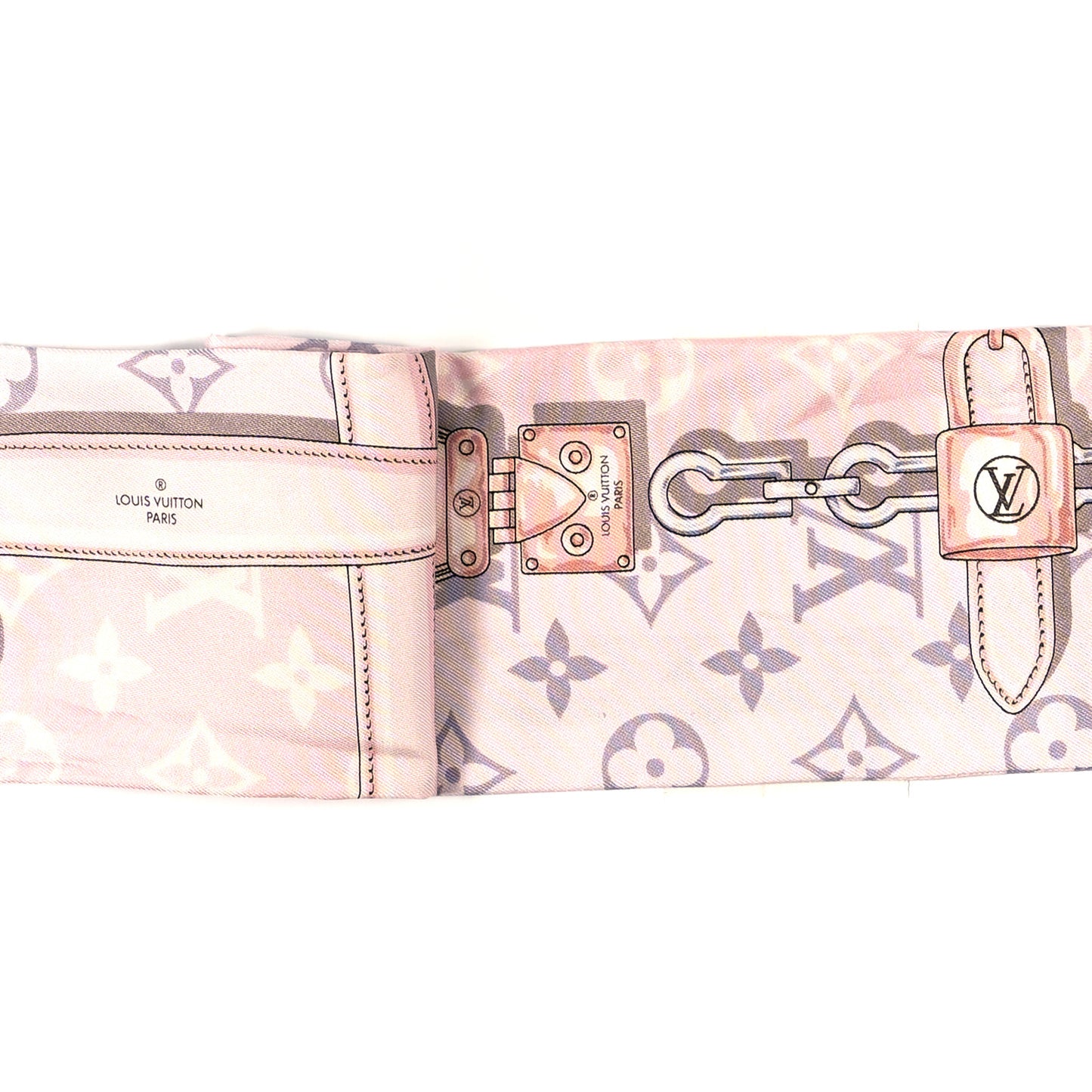 Silk Monogram Confidential Bandeau Light Pink