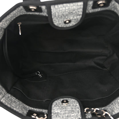 Chanel Canvas Medium Deauville Tote Charcoal 5 of 10