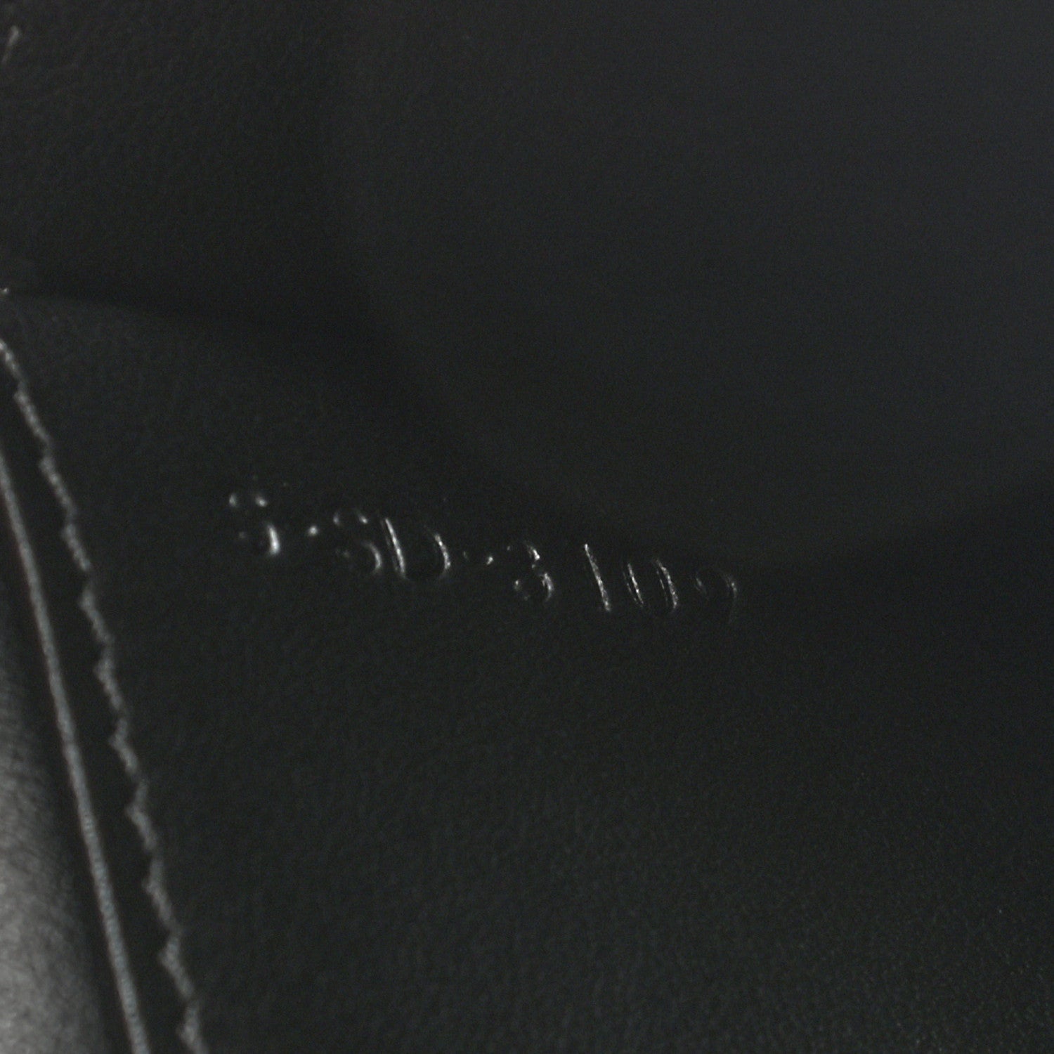 Celine Grained Calfskin Large Multifunction Strap Wallet Black 6 of 7