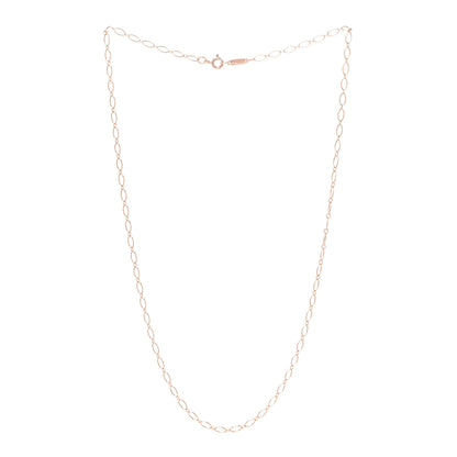 Tiffany 18K Rose Gold Oval Link Chain 18" 3 of 6