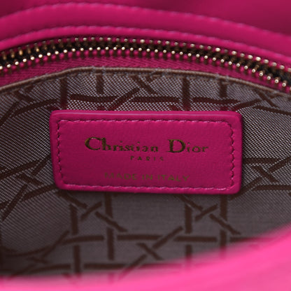 Christian Dior Lambskin Cannage Mini Lady Dior Fuchsia 5 of 7