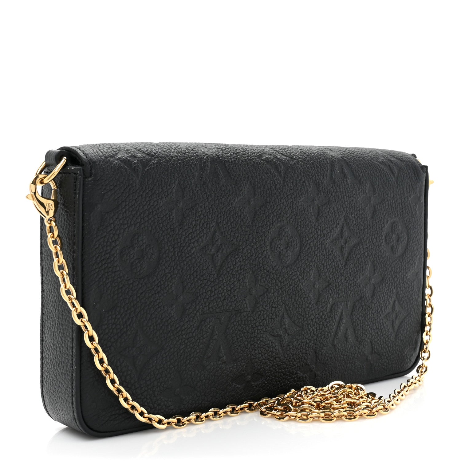 Louis Vuitton Empreinte Pochette Felicie Chain Wallet Black 4 of 11