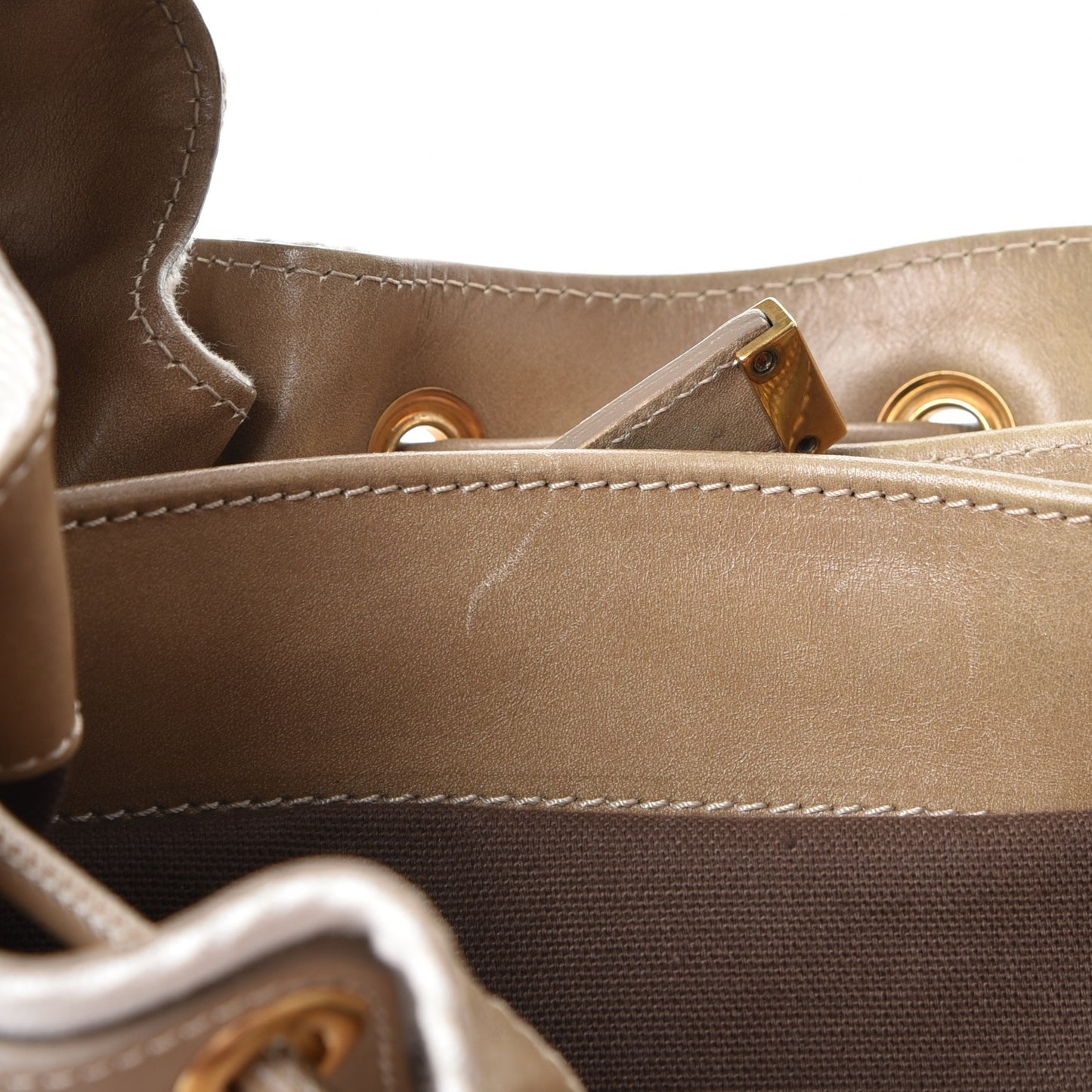 Canvas Calfskin Mega Nova Check Small Warrior Trench