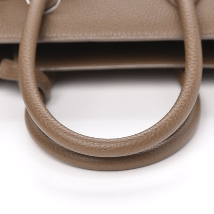 Saint Laurent Grained Calfskin Small Sac De Jour Taupe 12 of 12