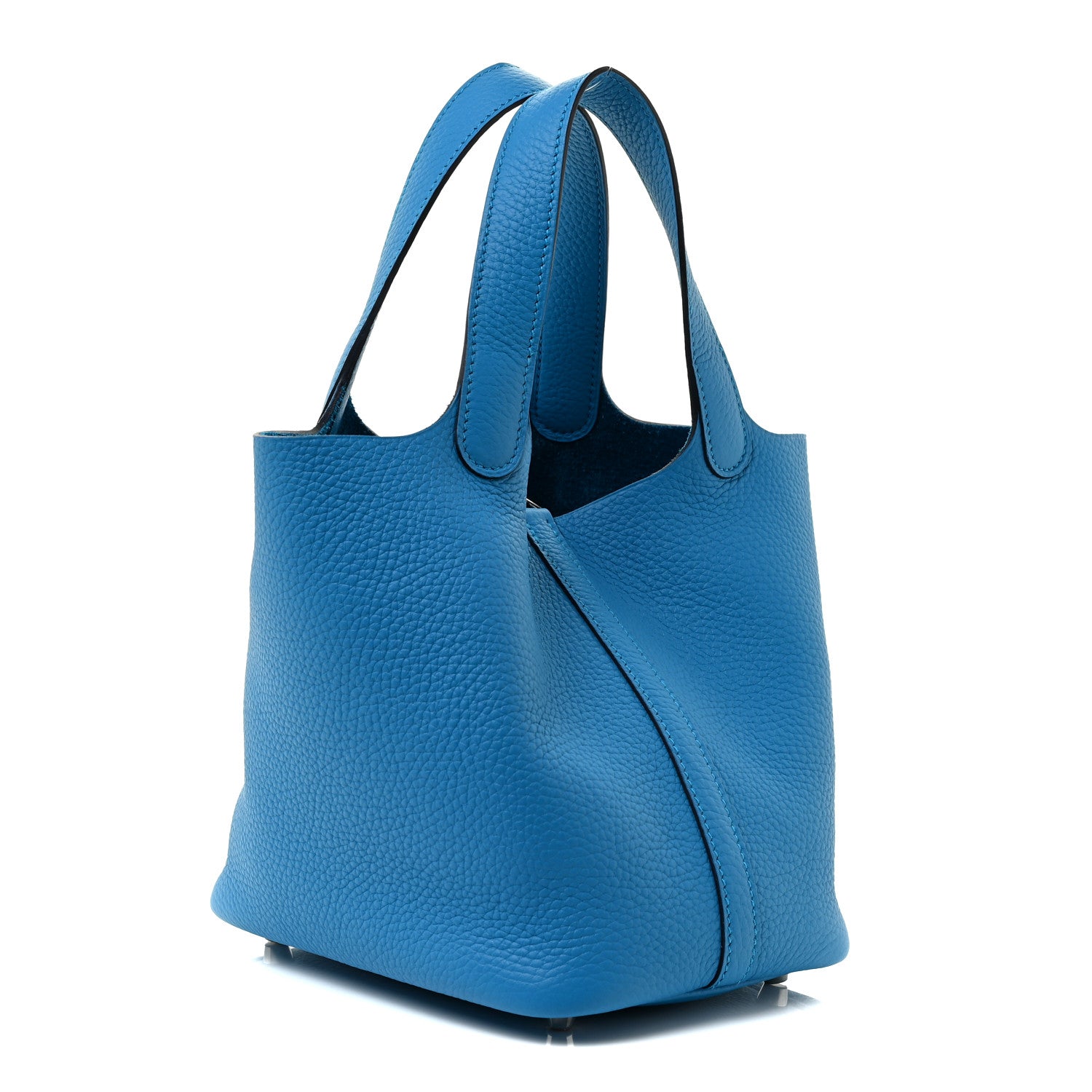 Hermes Taurillon Clemence Picotin Lock 18 PM Bleu Frida 2 of 9
