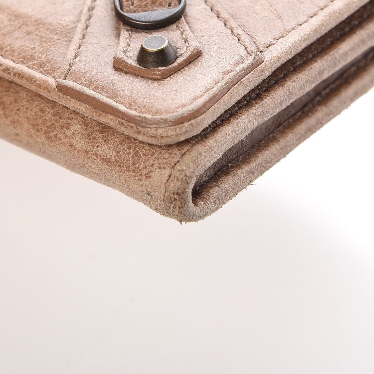 Agneau Classic Hardware Money Wallet Seigle