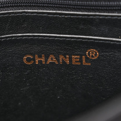 Chanel Lambskin Quilted CC Flap Shoulder Bag Black 6 of 15