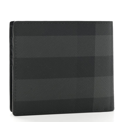 Burberry Charcoal Check Calfskin Bi-Fold Wallet 3 of 6