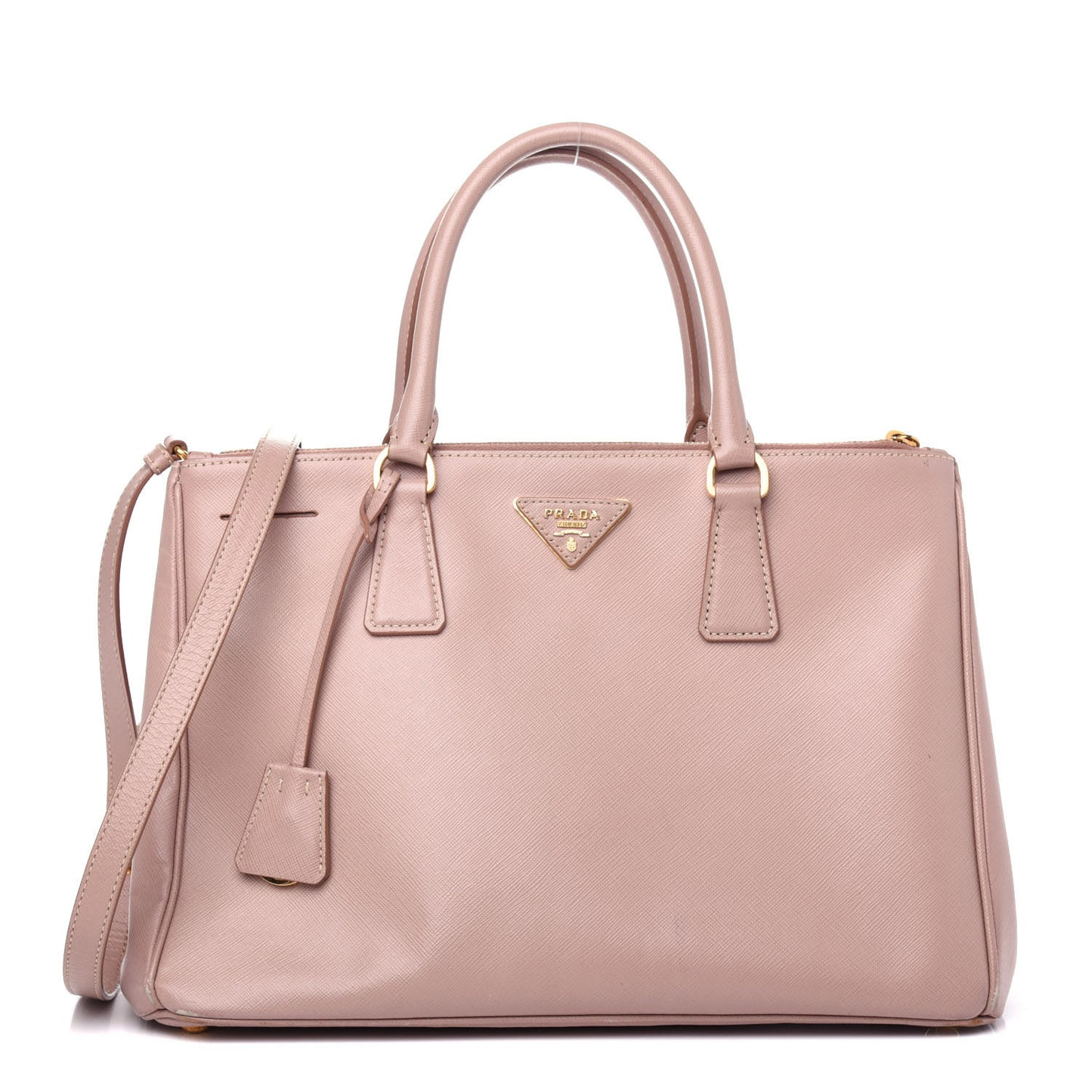 Saffiano Medium Galleria Double Zip Tote Cammeo