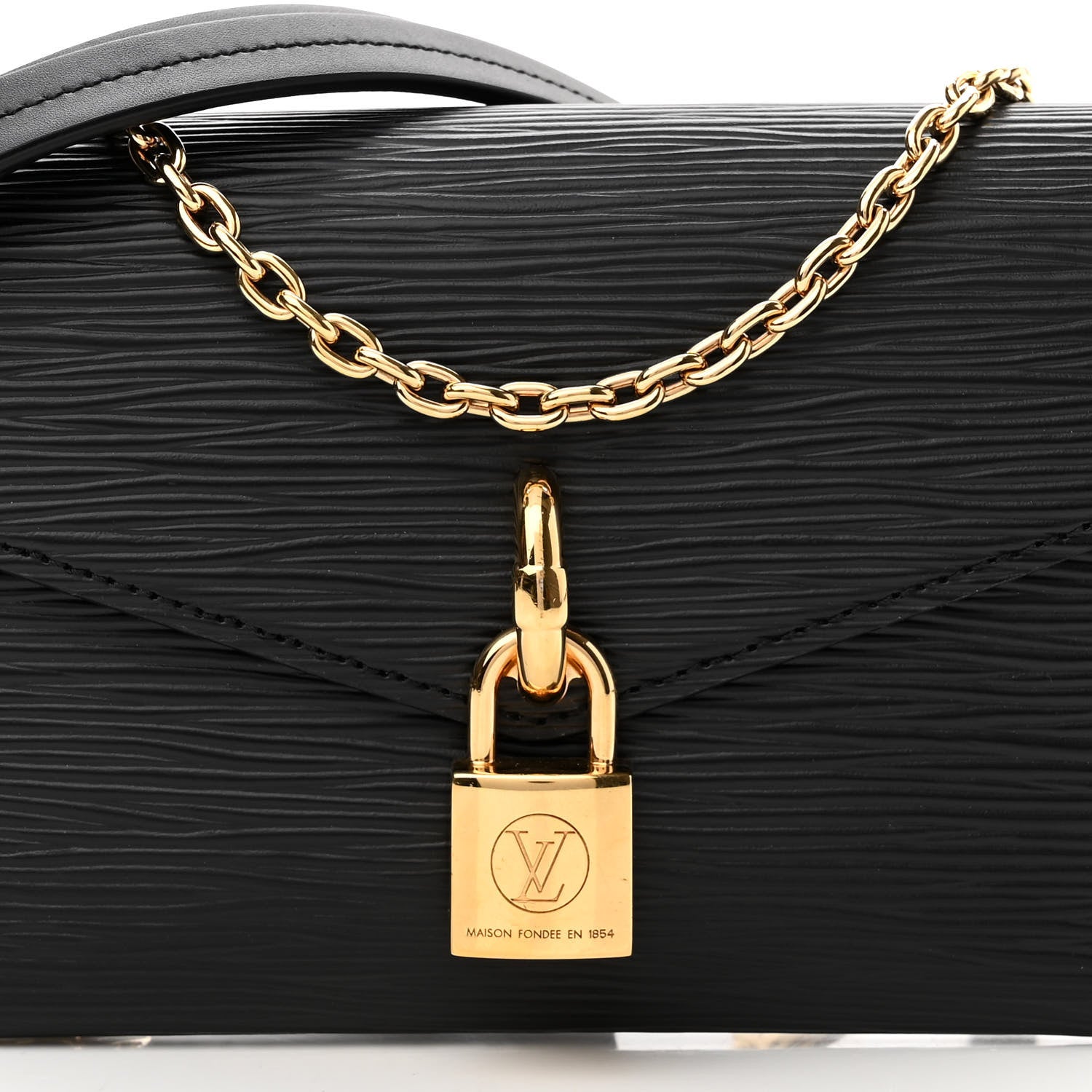Louis Vuitton Epi Padlock On Strap Black 7 of 10