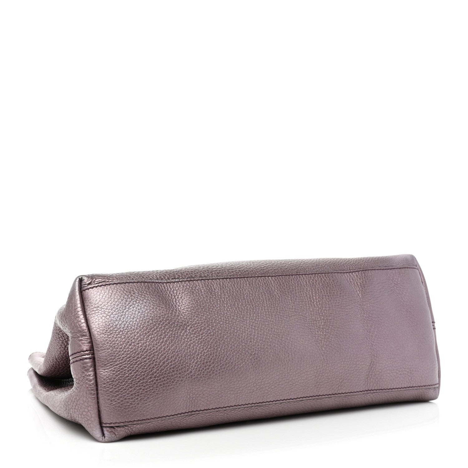 Gucci Metallic Pebbled Calfskin Medium Soho Chain Shoulder Bag Purple 4 of 11